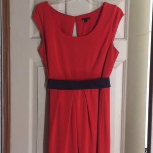 Ann Taylor two color dress with attached belt